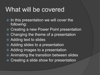 User guide to power point | PPTX