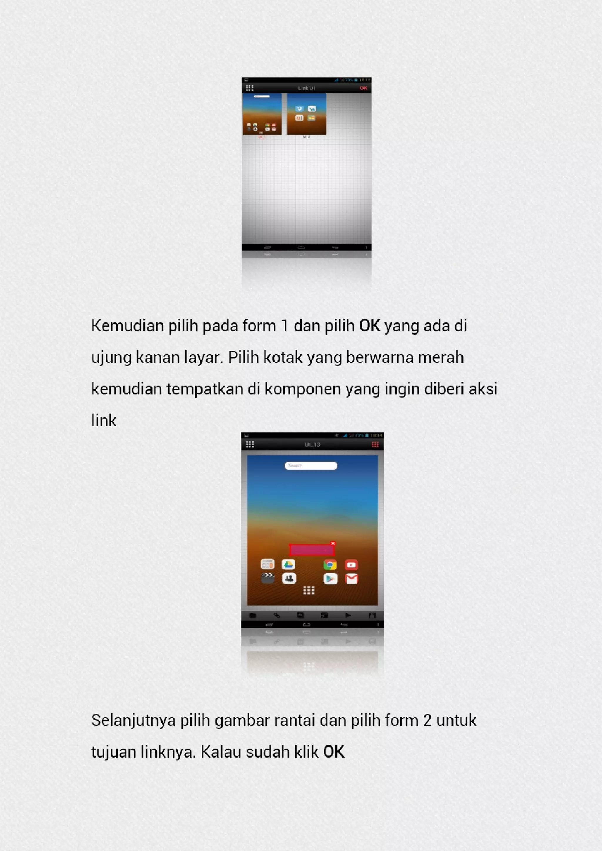 User guide ui ux mokup untuk desain user interface aplikasi android