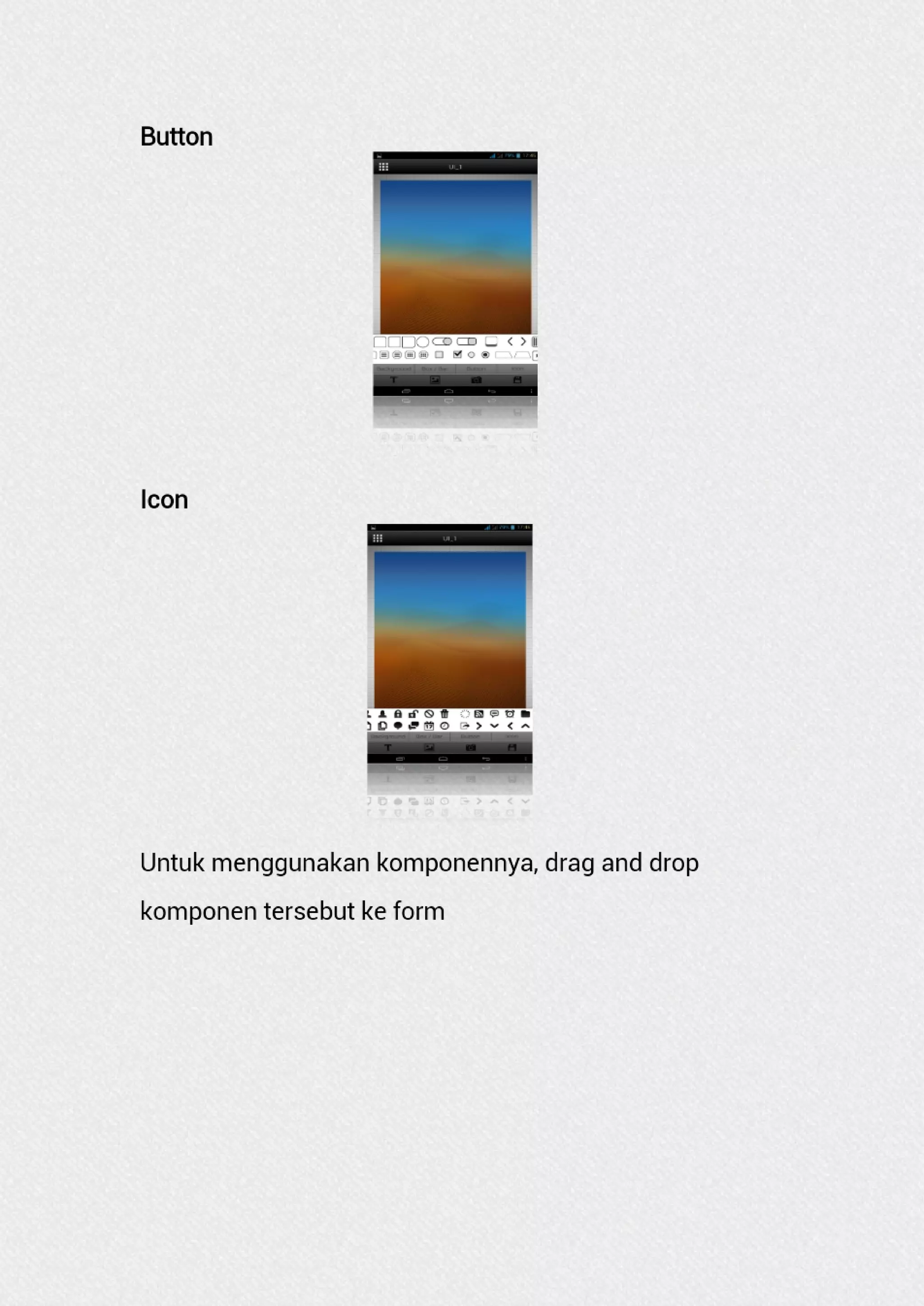 User guide ui ux mokup untuk desain user interface aplikasi android