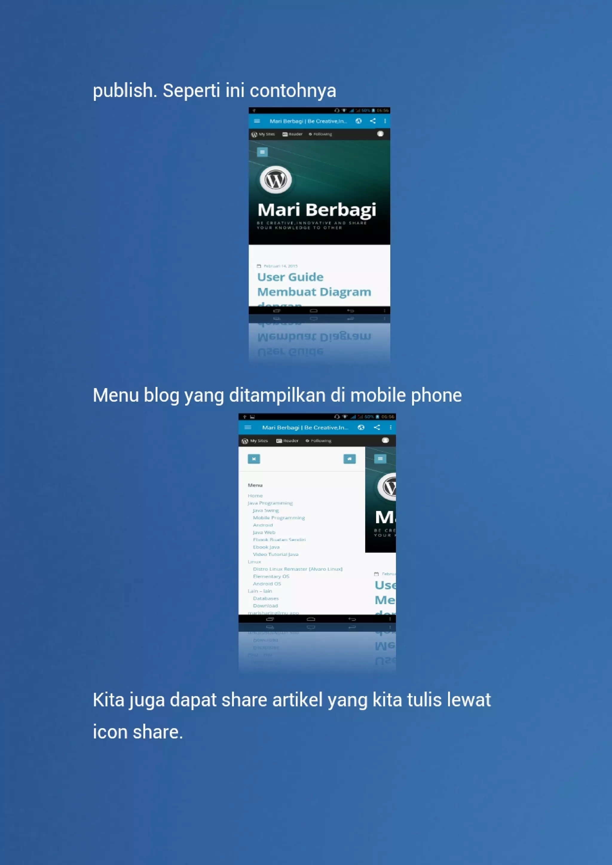 User guide wordpress edisi android