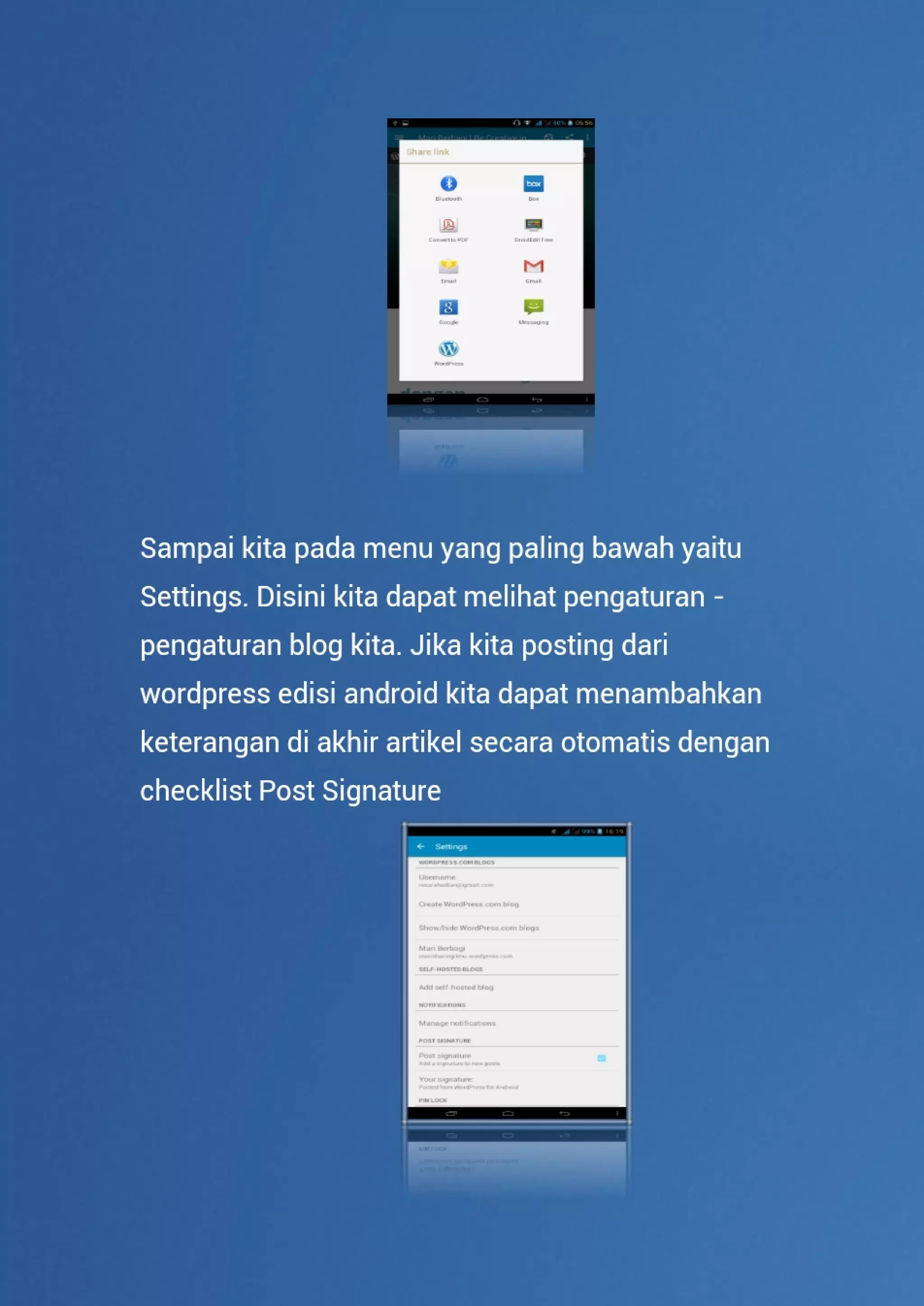User guide wordpress edisi android