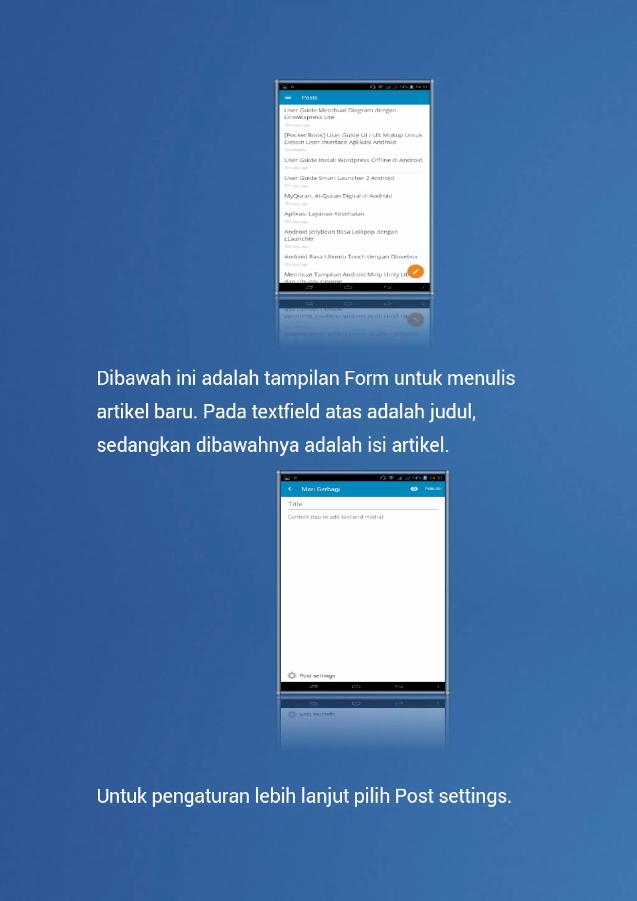 User guide wordpress edisi android
