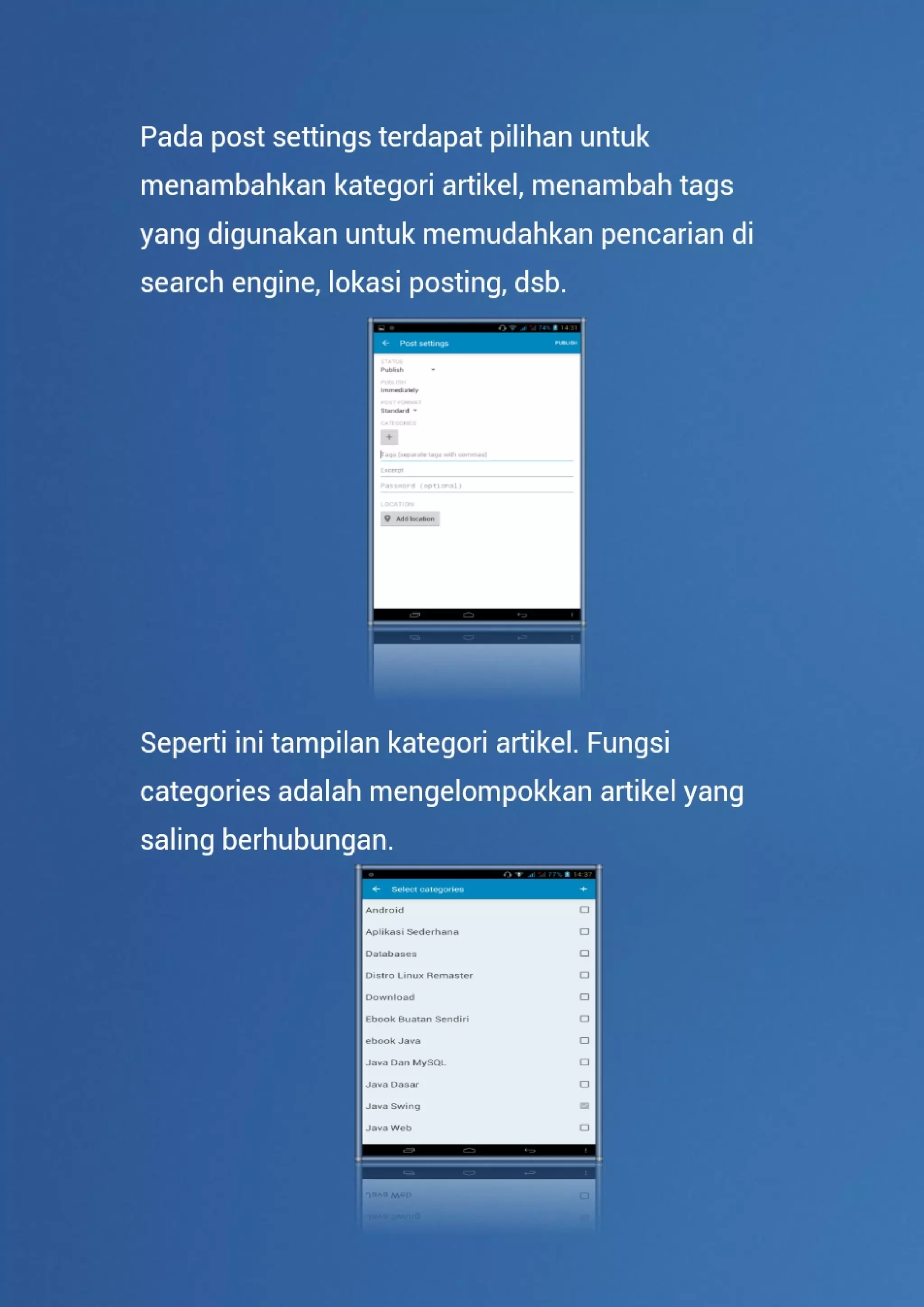 User guide wordpress edisi android
