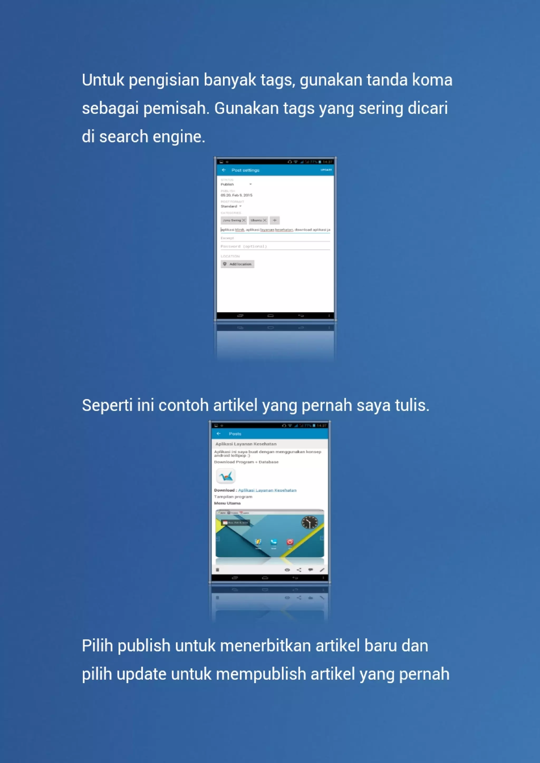 User guide wordpress edisi android