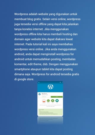 User guide wordpress edisi android