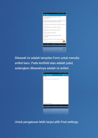 User guide wordpress edisi android