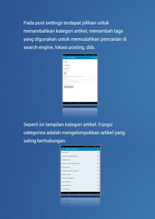 User guide wordpress edisi android