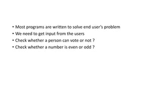 PART 8 - Python Tutorial | User Input In Python With Examples | PPT image.