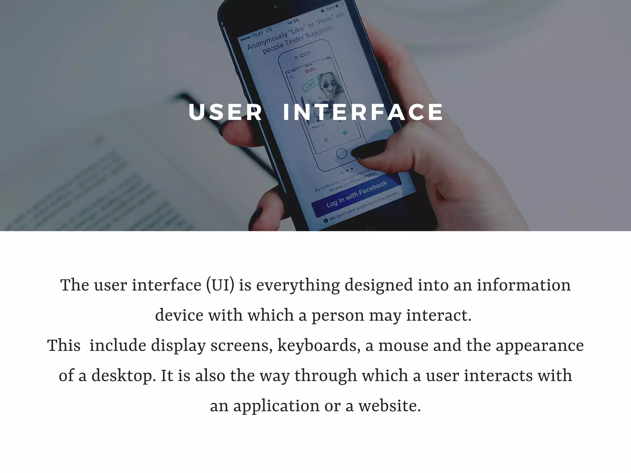 User interface - Human Computer Interaction | PPT