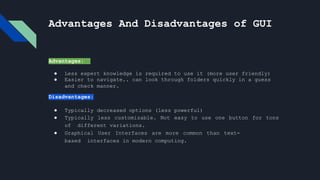Types of User interface | PPTX | Operating Systems | Computer Software ...