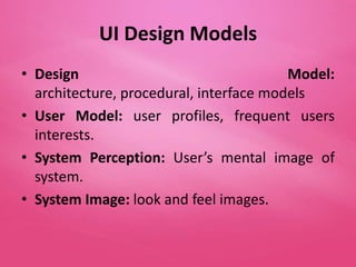 User interface design | PPTX