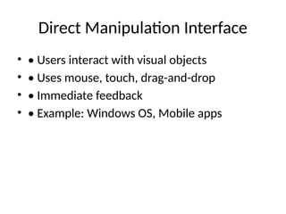 Comprehensive Overview of User Interface Types and Component-Based GUI ...