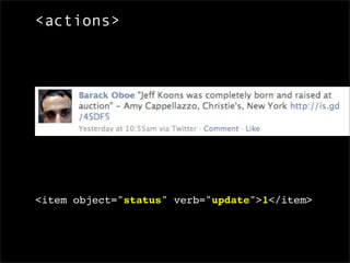 <actions>




<item object="status" verb="update">1</item>
 