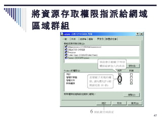 將資源存取權限指派給網域 區域群組 