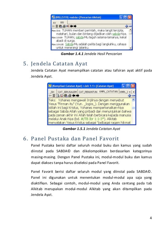 User manual Software SABDA