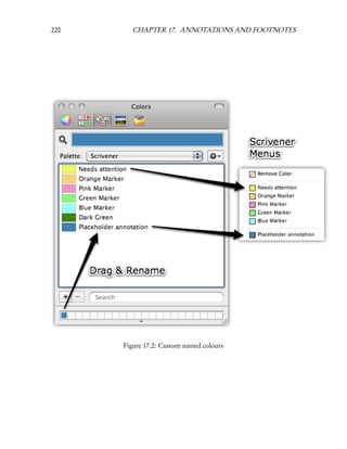 220      CHAPTER 17. ANNOTATIONS AND FOOTNOTES




      Figure 17.2: Custom named colours
 
