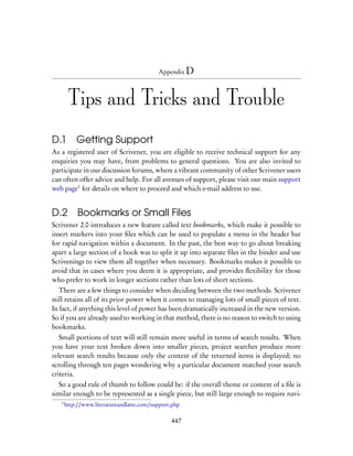 User manual Scrivener 2.1 for Mac