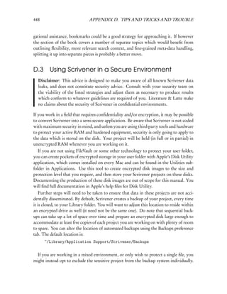 User manual Scrivener 2.1 for Mac