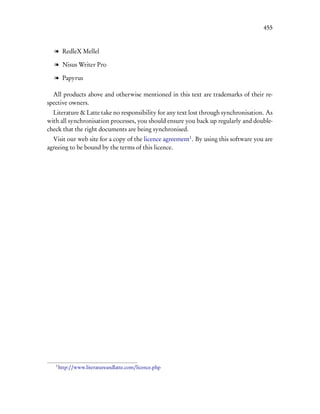 User manual Scrivener 2.1 for Mac