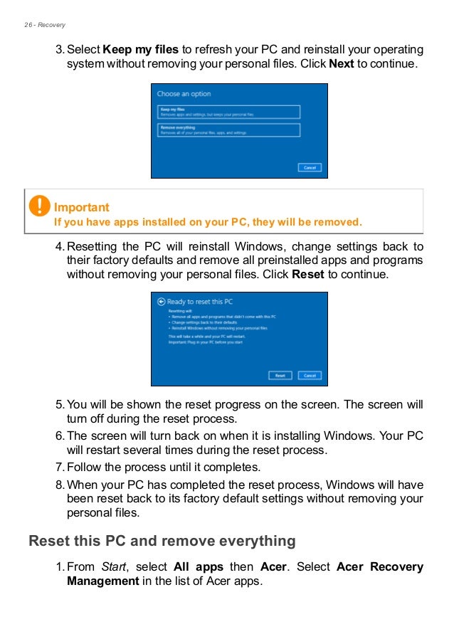 User manual acer notebook