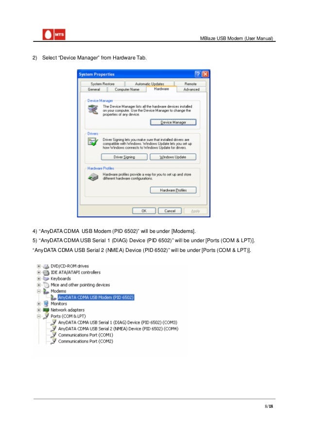 Anydata cdma usb modem (pid 6502) driver download for windows 10 32-bit