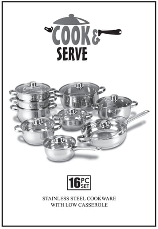User Manual for Cook and Serve