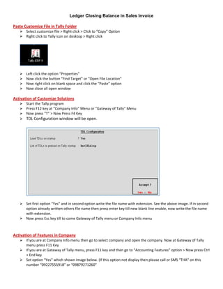 Print Customer's Closing Balance in Sales Invoice (English) | PDF