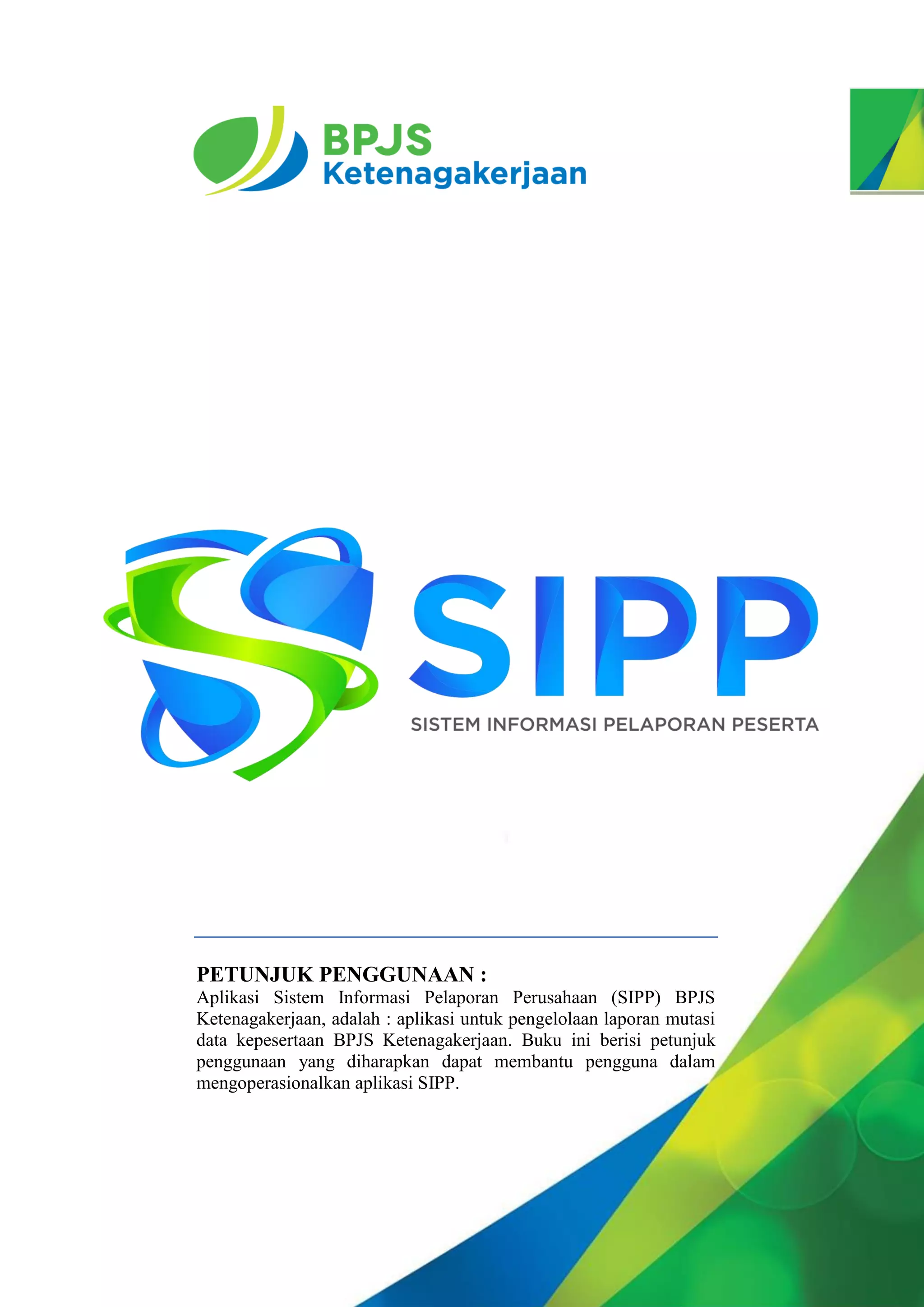 User Manual New SIPP v1 BPJS Ketenagakerjaan PDF