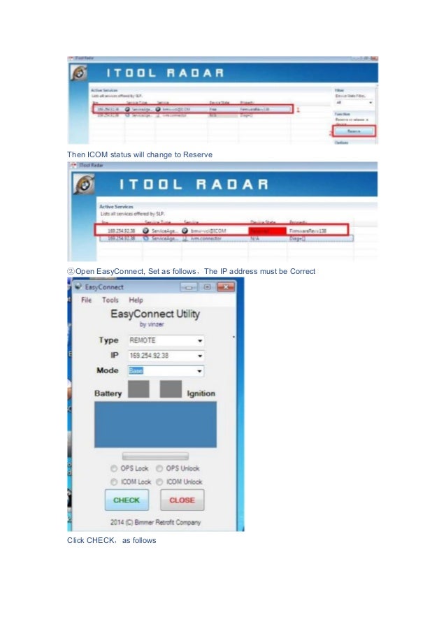 User manual of bmw ista diagnose and bmw engineer tools