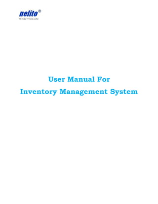 User Manual For
Inventory Management System
 