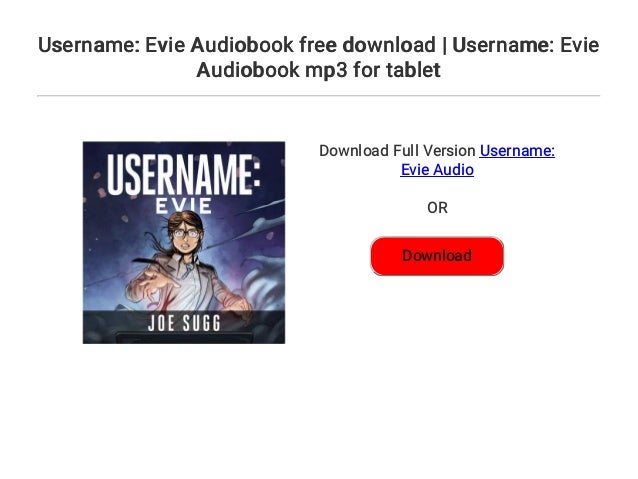 Username Evie Audiobook Free Download Username Evie Audiobook Mp3