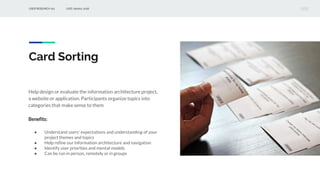 User research 101 - UXID - Indonesia | PPTX