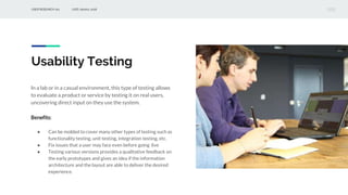 User research 101 - UXID - Indonesia | PPTX
