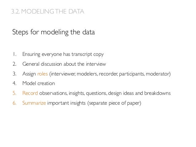 Data analysis and synthesis
