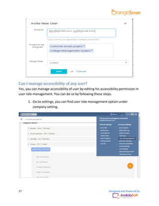 Orangescrum User Role Management Add-on User Manual | PDF