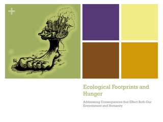 Ecological Footprints and Hunger Addressing Consequences that Effect Both Our Environment and Humanity 