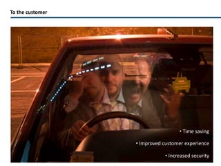 Management Operating System Central Management Computer Real time reports and statistics On screen monitoring Alarms for faults and malfunctions Occupancy Detection   via  s ingle space   u ltrasonic sensors Parking Guidance   - Lights - Directional signage - Occupancy signage  (internal and external)   Time Monitoring   On street and off street Length of stay Infringements Express parking (eg. airports   Ethernet 
