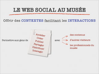 Le web social et les musées