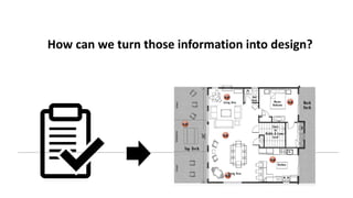 How can we turn those information into design?
 