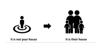 It is not your house It is their house
 