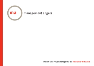 Imagebroschüre // Management Angels GmbH