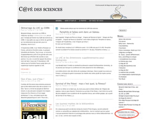 Blogs de science en français : l'expérience de la communauté du C@fé des sciences