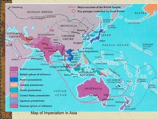 Map of Imperialism in Asia 