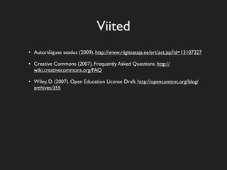 Õppematerjalid ja autoriõigus