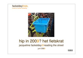 Visualisatie 'reading the street' thema: het fietskrat_Jacqueline Fackeldey