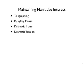 Narrative Tension & Sequence Structure