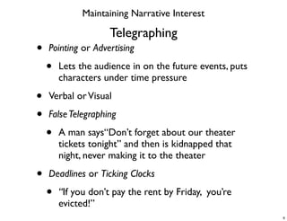 Narrative Tension & Sequence Structure