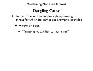 Narrative Tension & Sequence Structure