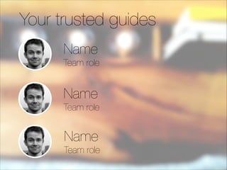 For <target> that want to <goal>, <your app>
provides <qualiﬁer> <goal> because of <proof>.

 