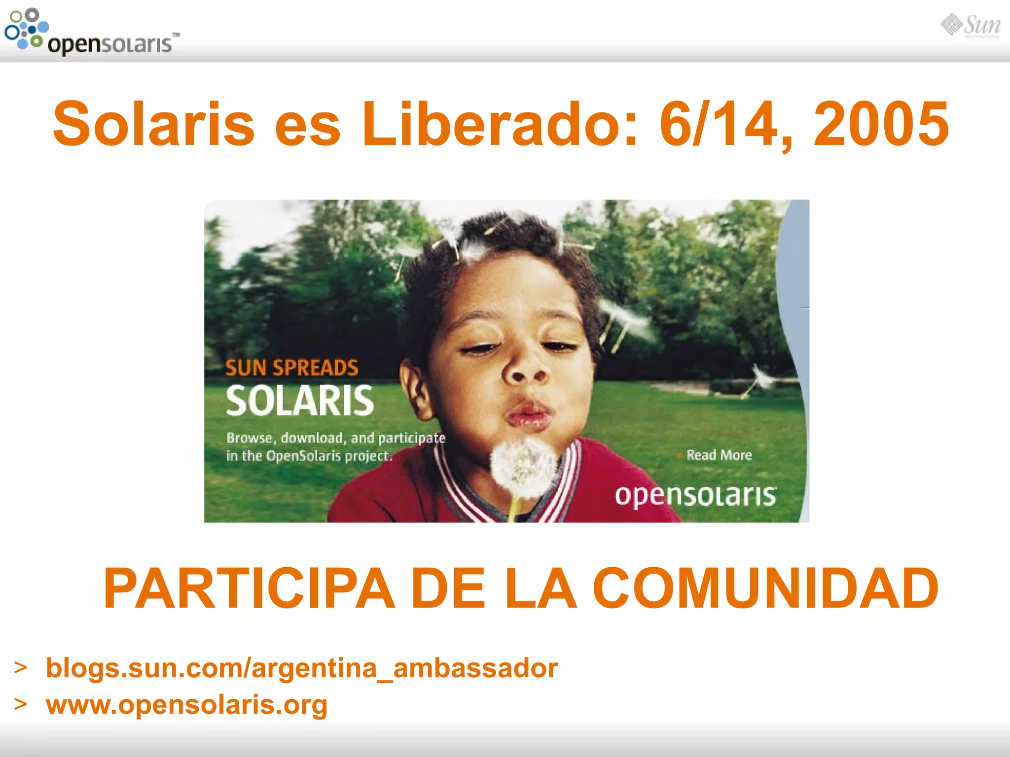 Introducción a OpenSolaris